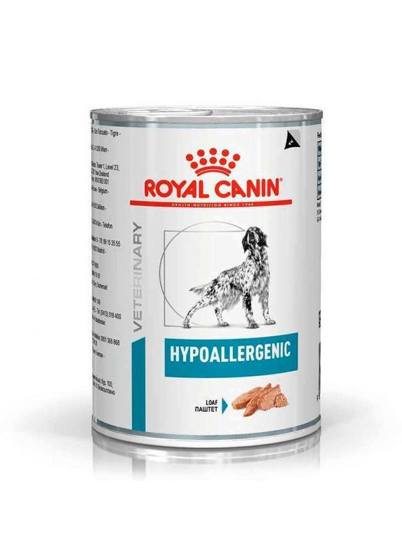 Hypoallergenic - Консервований корм для собак з харчовою алергією / непереносимістю - 400 г Royal Canin (327215623)