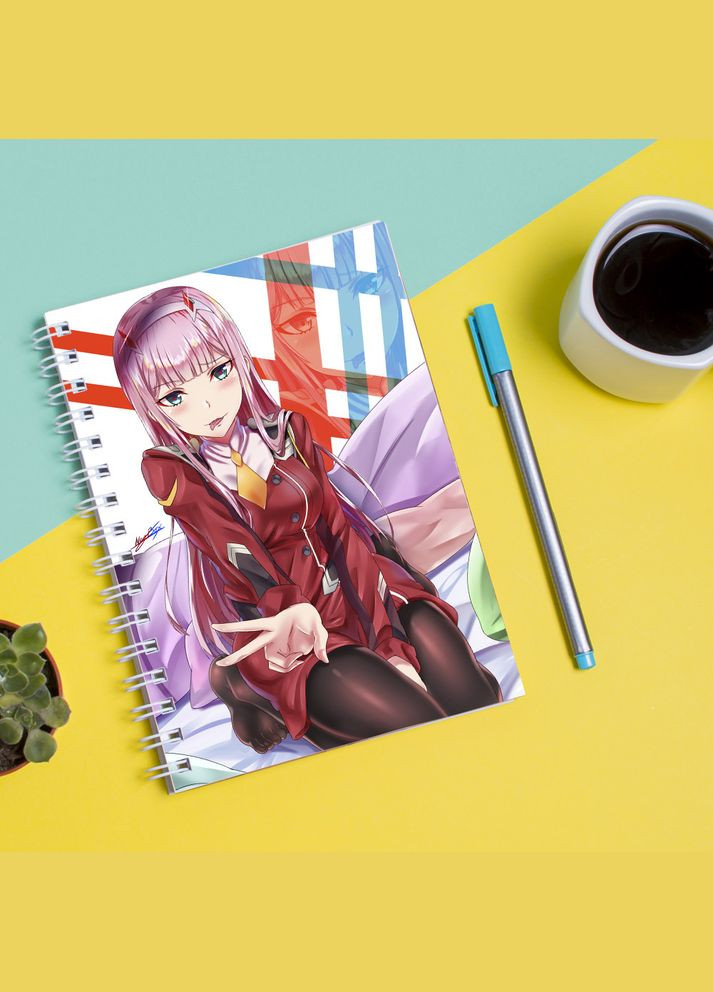Скетчбук Sketchbook (блокнот) для малювання з принтом Мілій у Франксі - Darling in the FranXX Кавун блокнот для малювання (316133008)