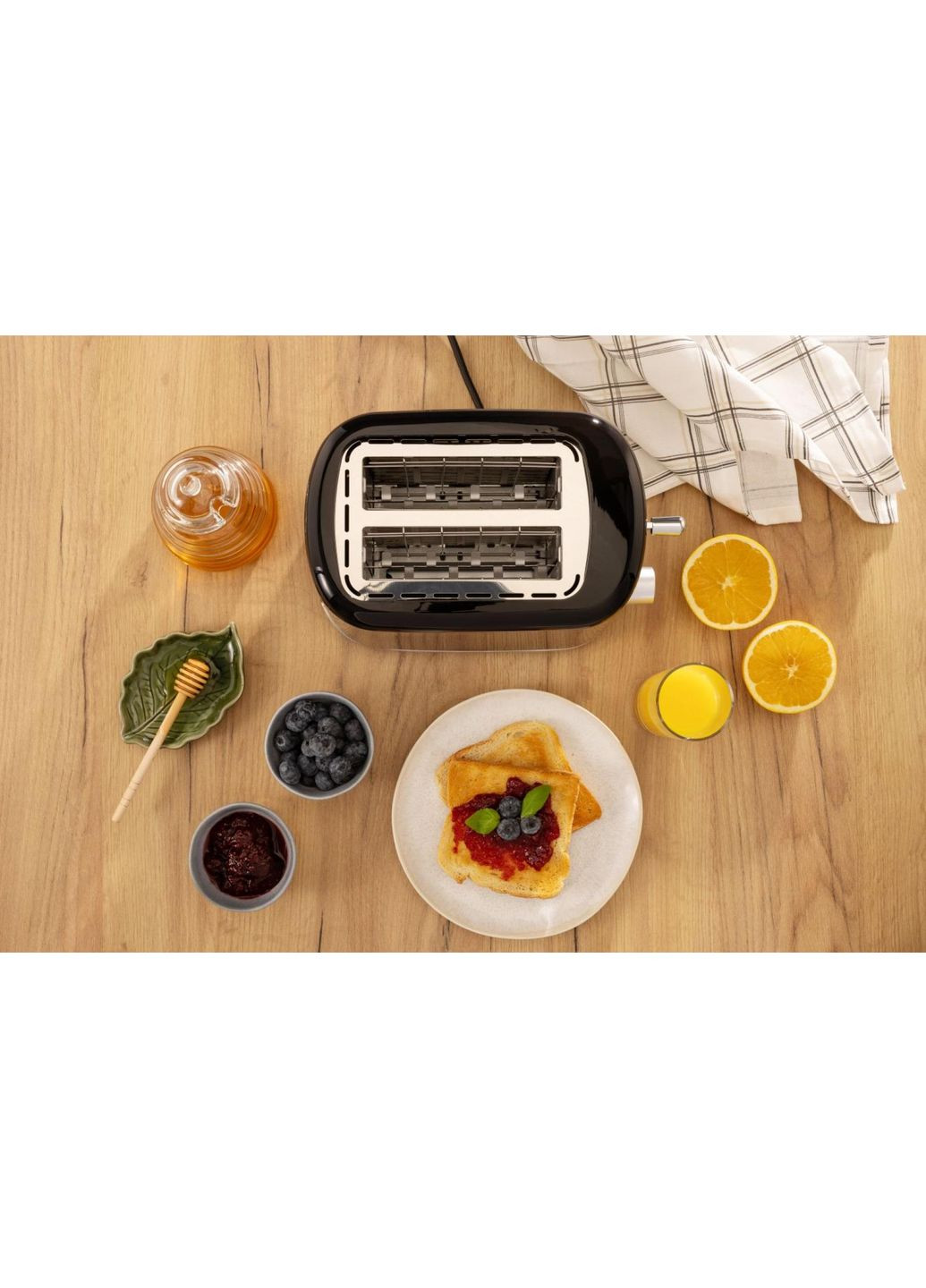 Тостер T800DB 850Вт, підігрів, розморожування, пластик, Gorenje (364275207)