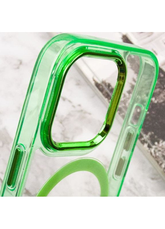 Чохол TPU Iris з MagSafe для Apple iPhone 14 Pro (6.1") Салатовий Epik (372972880)
