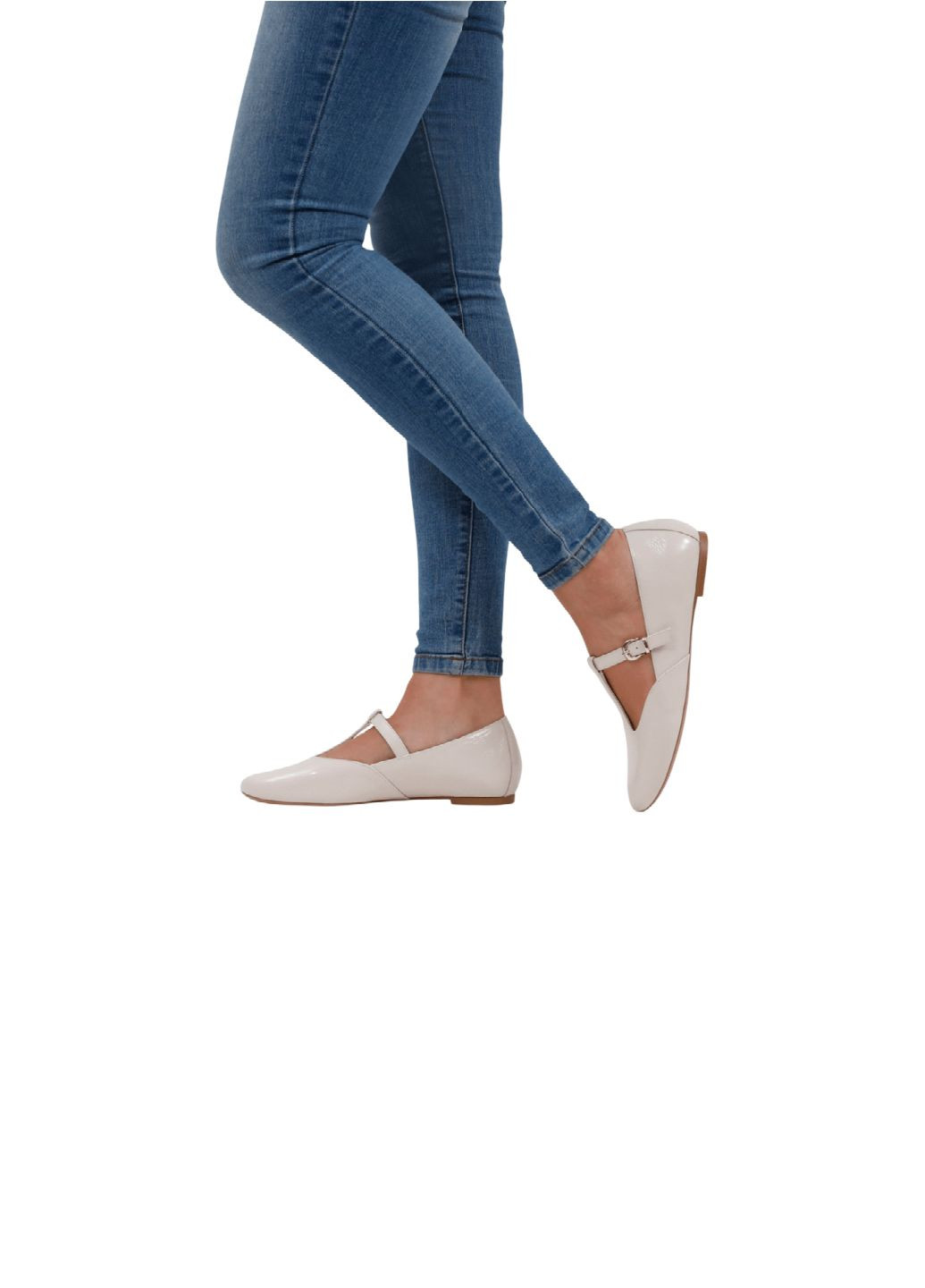 Женские балетки Caprice | бежевые натуральная кожа (329486125)