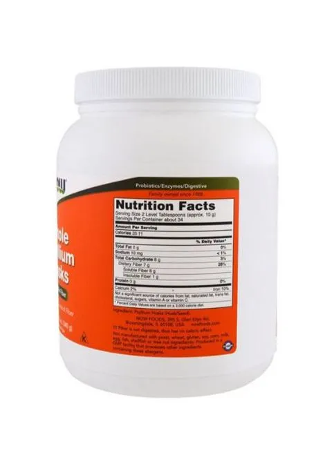 Whole Psyllium Husks 340 g /34 servings/ Now Foods (362418991)
