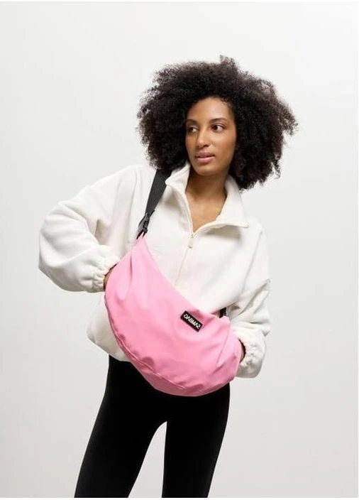 Жіноча сумка хобо HOBO Bag-glove рожева міська містка з утепленими кишенями 62265 Sambag (402221901)