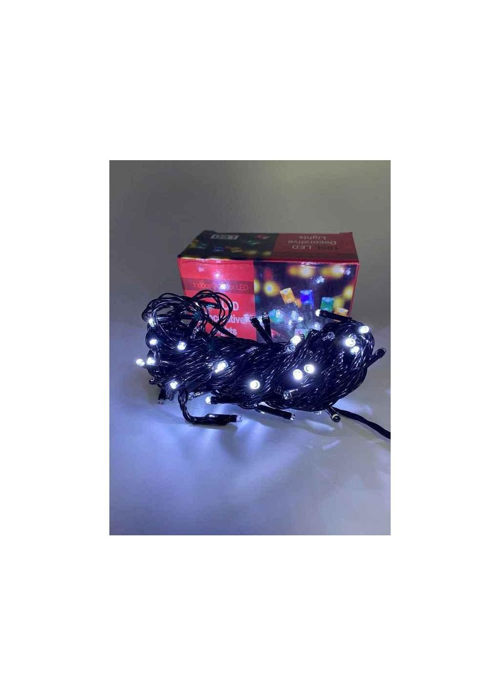 Гірлянда 80LED синій 9м чорн дріт 220V 0370-12 ТМ PRC (365285970)