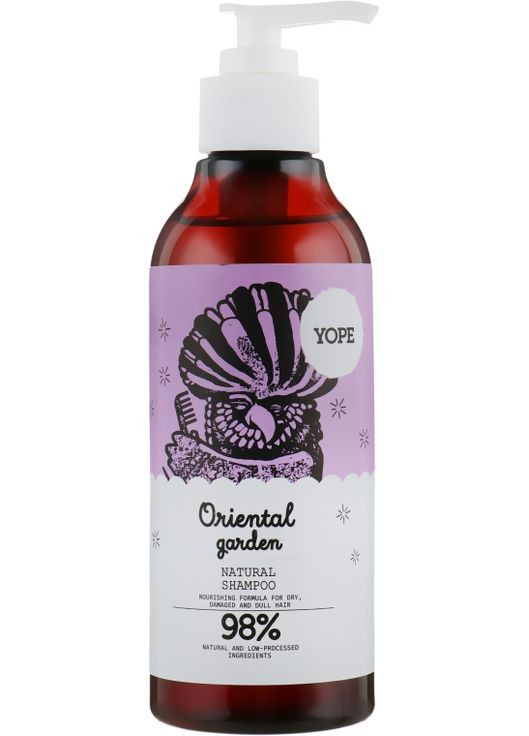Натуральный шампунь для сухих и поврежденных волос "Восточный сад" 300ml (702019-163814) YOPE (368654247)