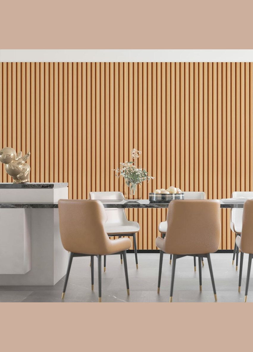 Рейка декоративна WPC стінова 3000х160х23мм Світлий дуб SW-00001854 Sticker Wall (330018261)