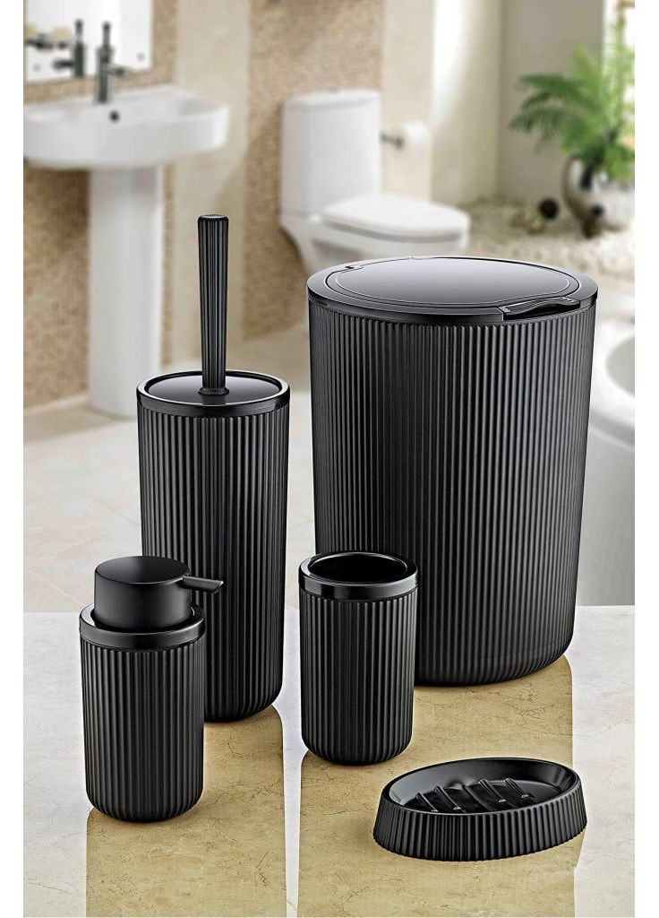 FT-410 Набір для ванної кімнати (5 предметів), чорний BoxUp (377098514)