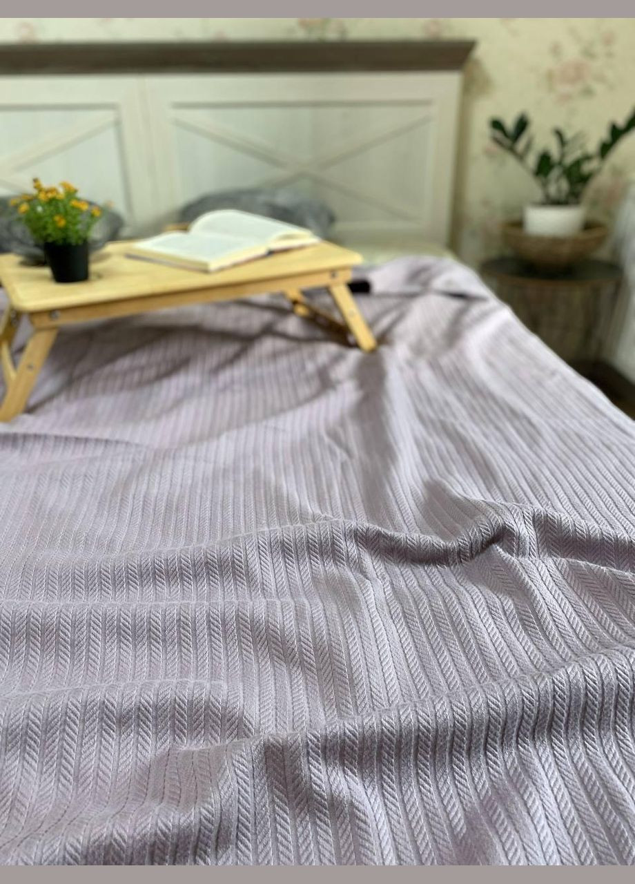 Покрывало Евро 220х240 Серый (П4К-post-piqe-ev-005) No Brand (323160933)