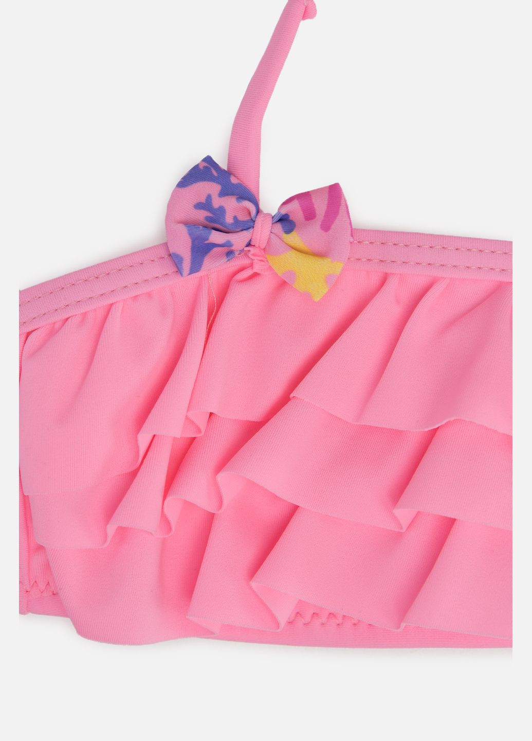 Розовый летний раздельный купальник для девочки цвет розовый цб-00250870 Teres