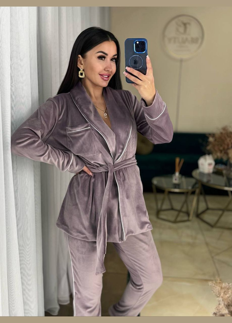 Кавова всесезон піжама No Brand