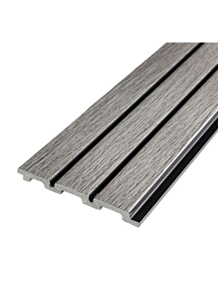 Рейка декоративна PS 2900х120х12мм Світло-сірий дуб SW-00001740 Sticker Wall (353968213)