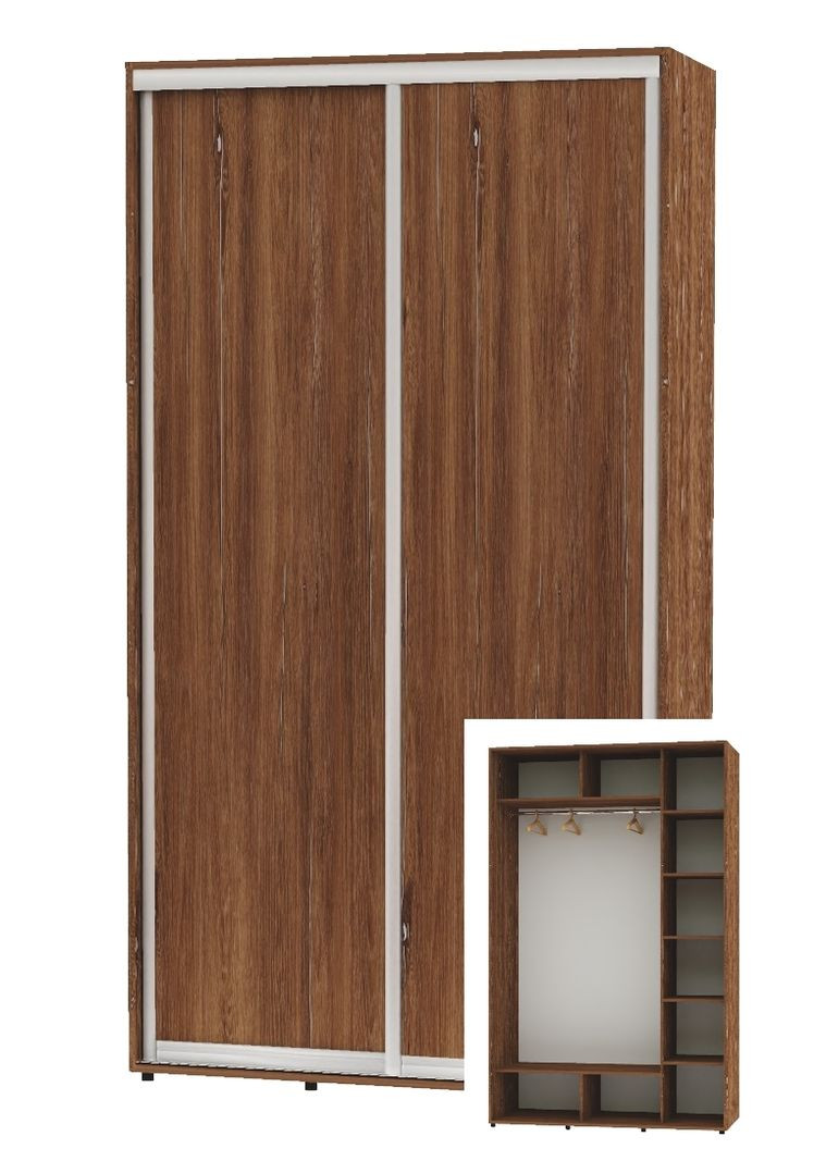 Шафа-купе дводверна 160*60*240 Дуб вінтаж 2 двері ДСП Алекса (360439637)