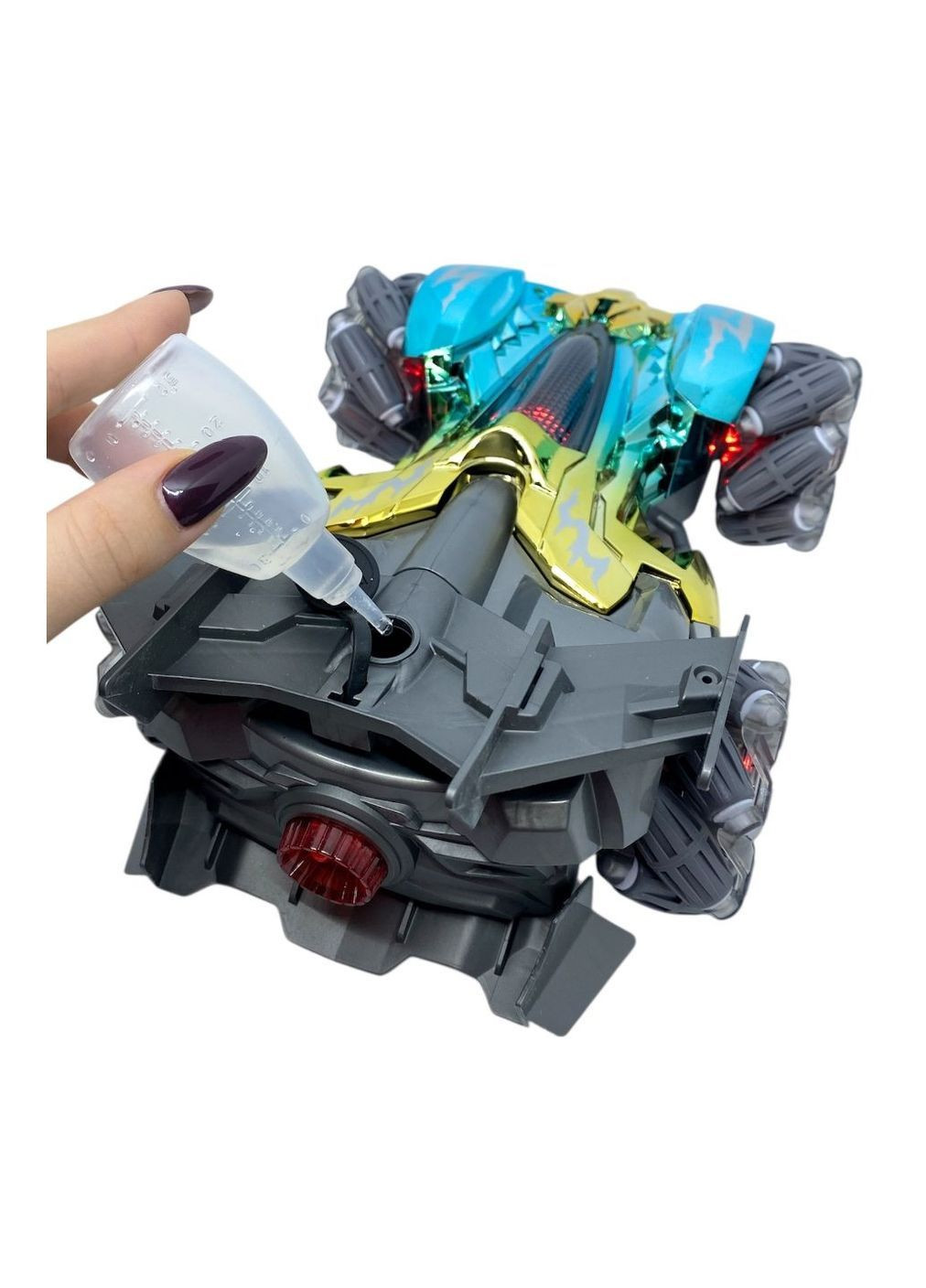 Машинка керування рукою рукавичка радіокерована трюкова голографічна пар з труби всюдихід світло звук No Brand (364316060)