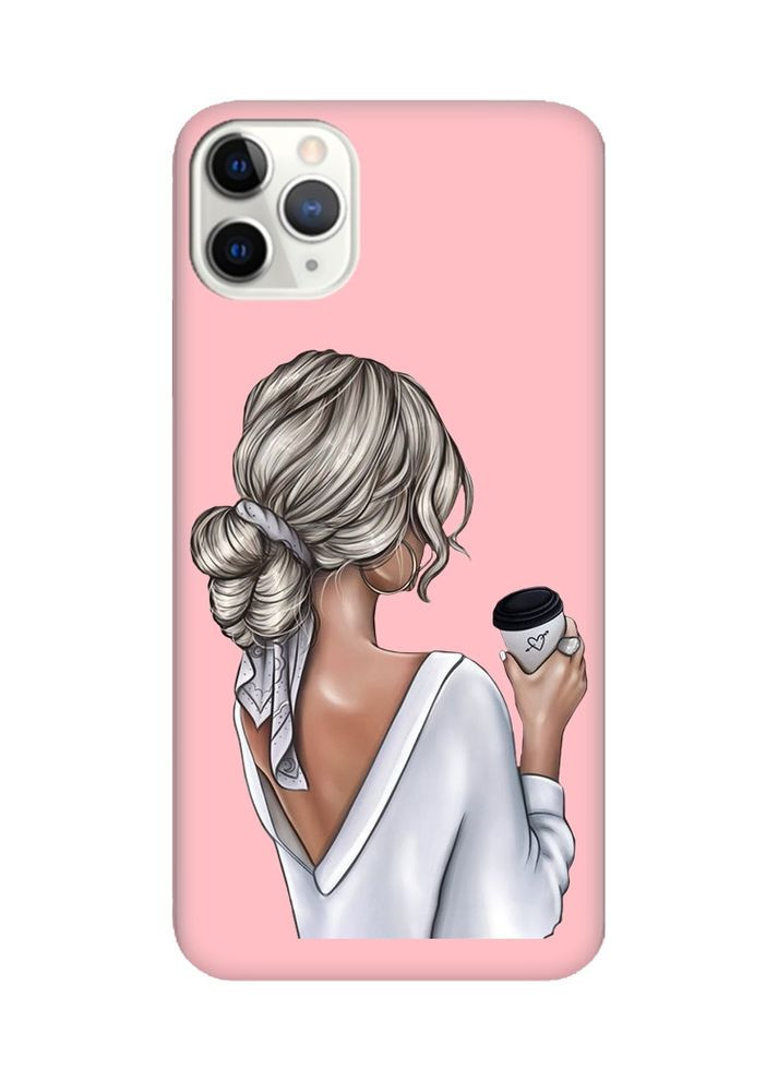 Матовый чехол на iPhone 11 Pro Max:: Девушка с латте (принт 227) Creative (359496332)