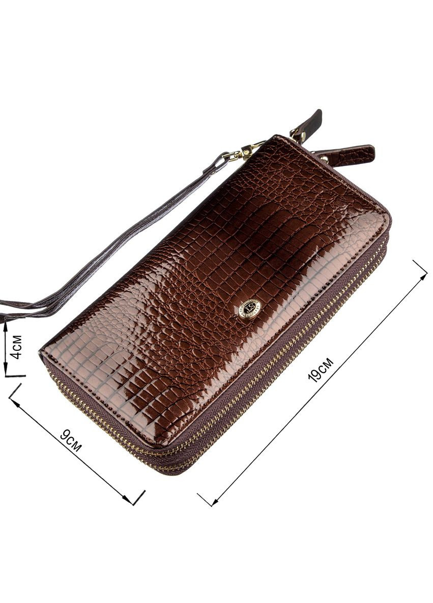 Женский лаковый клатч 9х19х4 см 18908 st leather (329196391)