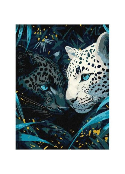 Картина по номерам с красками металлик "Голубоглазые" 30х40 см Ідейка (369786594)