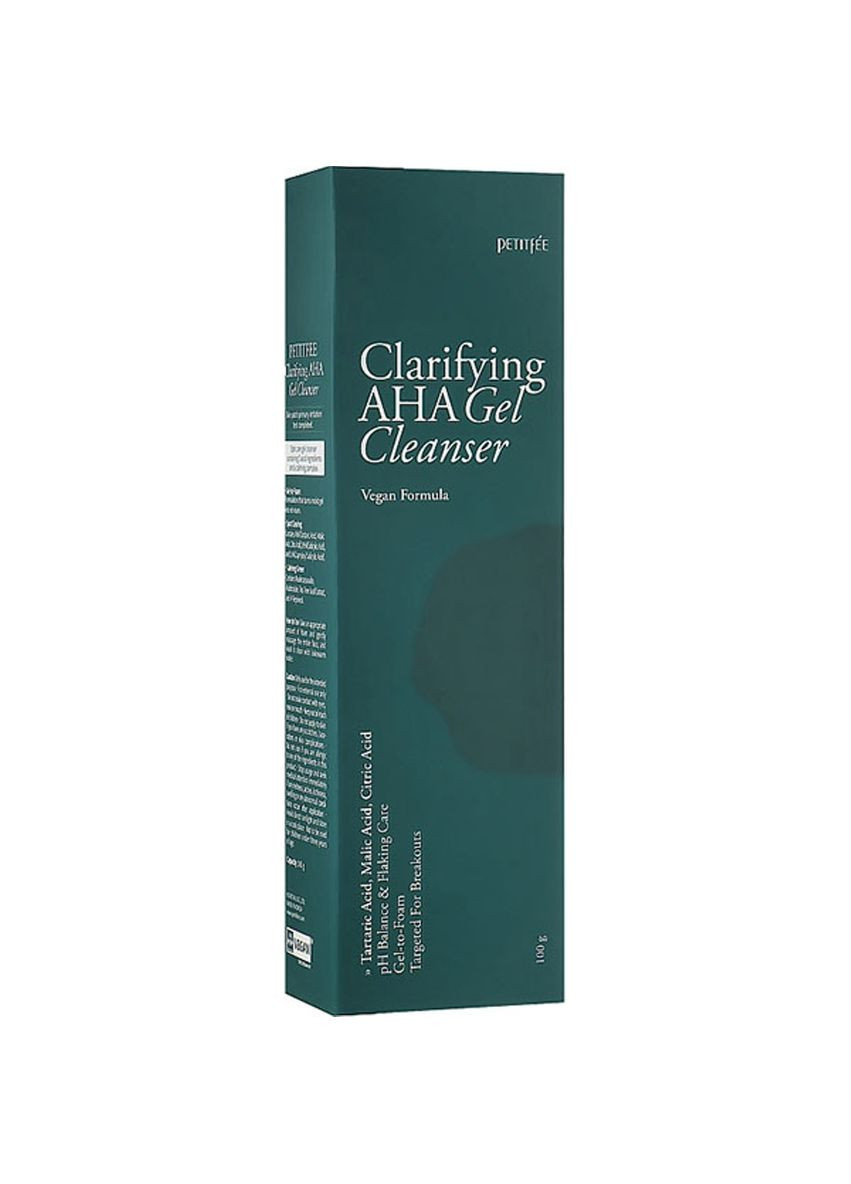 Очищающая кислотная гель-пенка для умывания Clarifying AHA Gel Cleanser, 100g Petitfee (292632464)