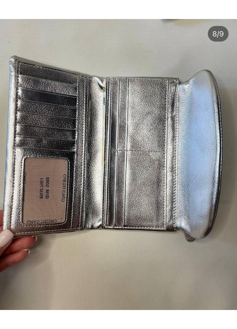 Кожаный женский кошелек со слотами для карточек. No Brand (370381492)