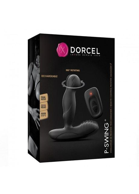 Массажеры простаты P-Swing с вращающейся головкой, пультом ДУ и подогревом Dorcel (303901770)