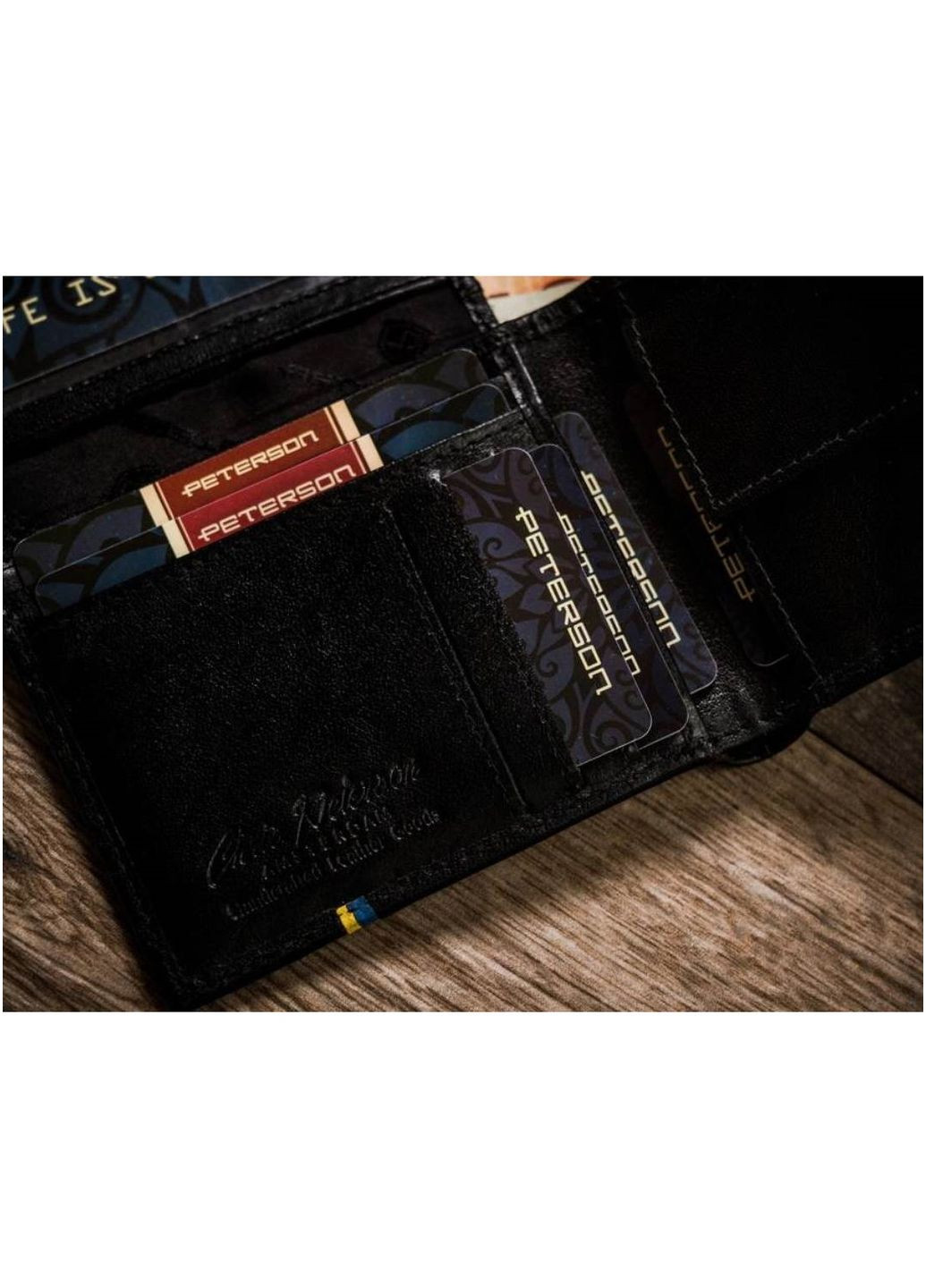 Кожаное мужское портмоне Peterson (302243945)
