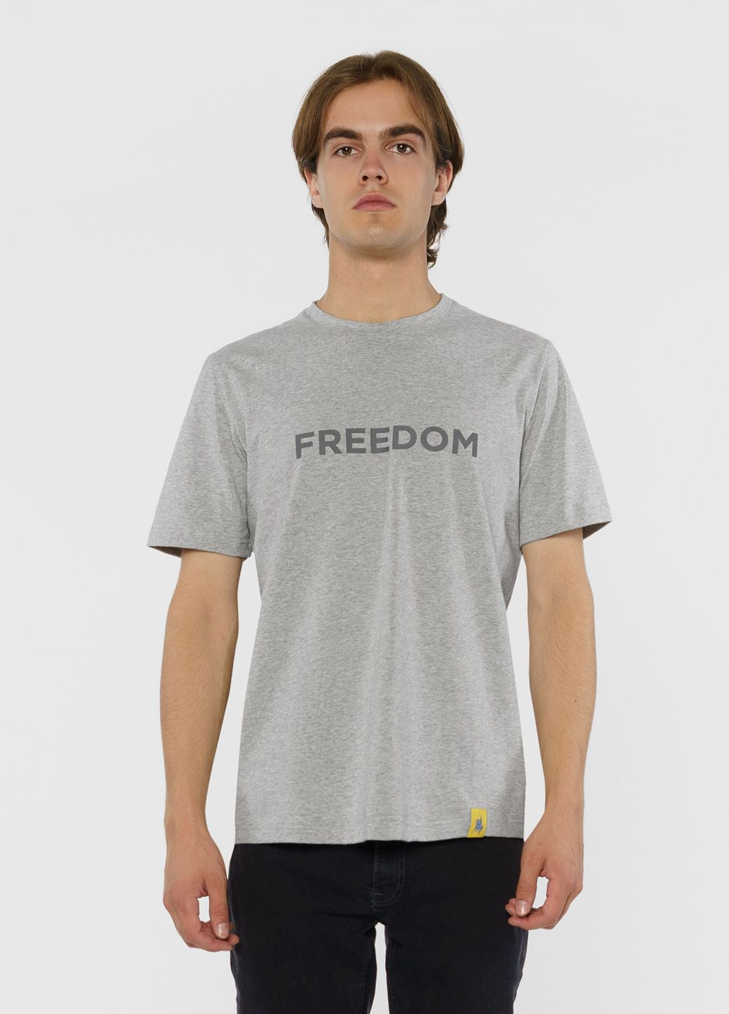 Сіра футболка унісекс freedom сіра Arber T-SHIRT FF19