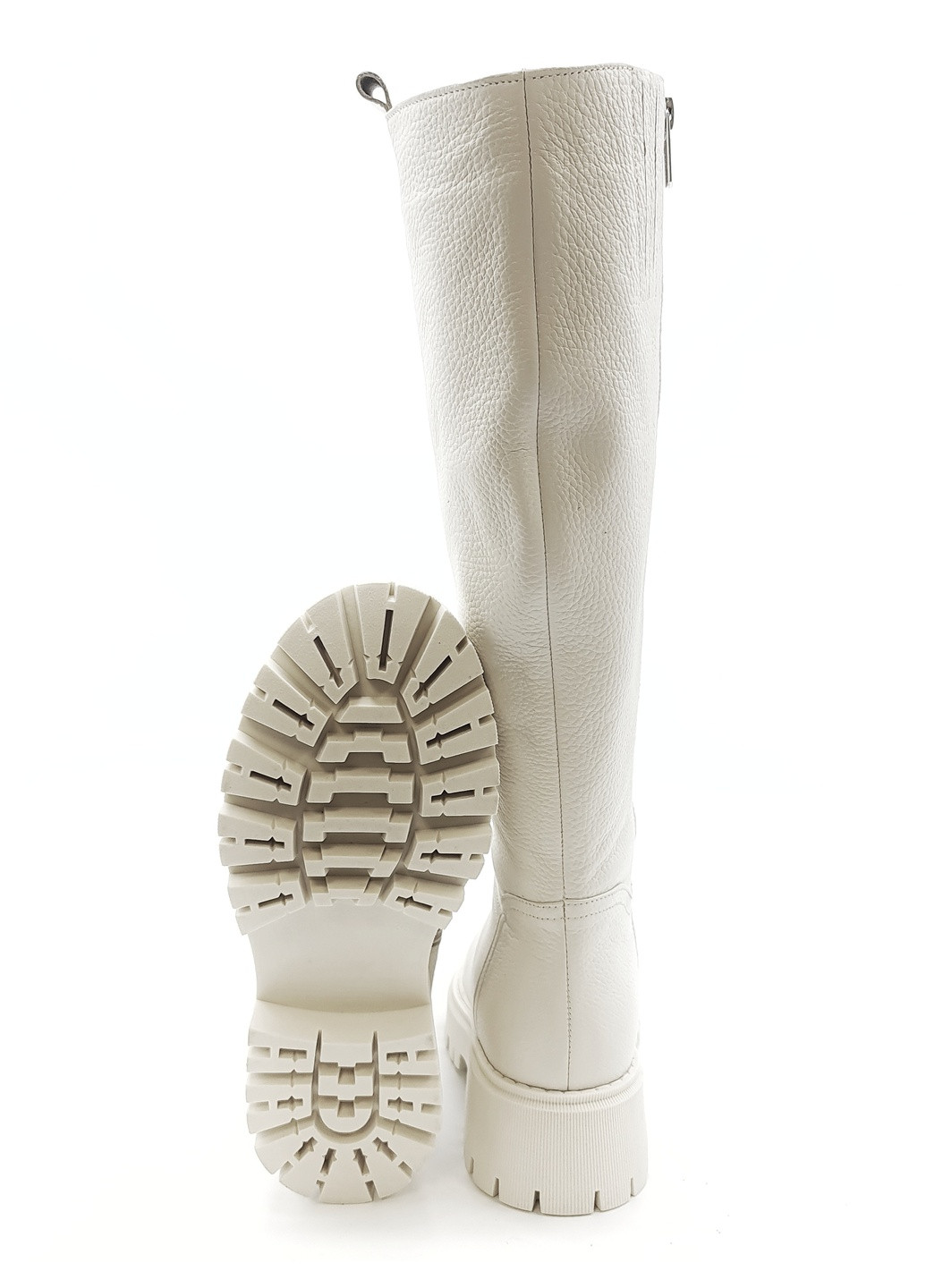 Жіночі чоботи єврозима молочні шкіряні MR-17-1 24,5 см (р) Morento (259301288)