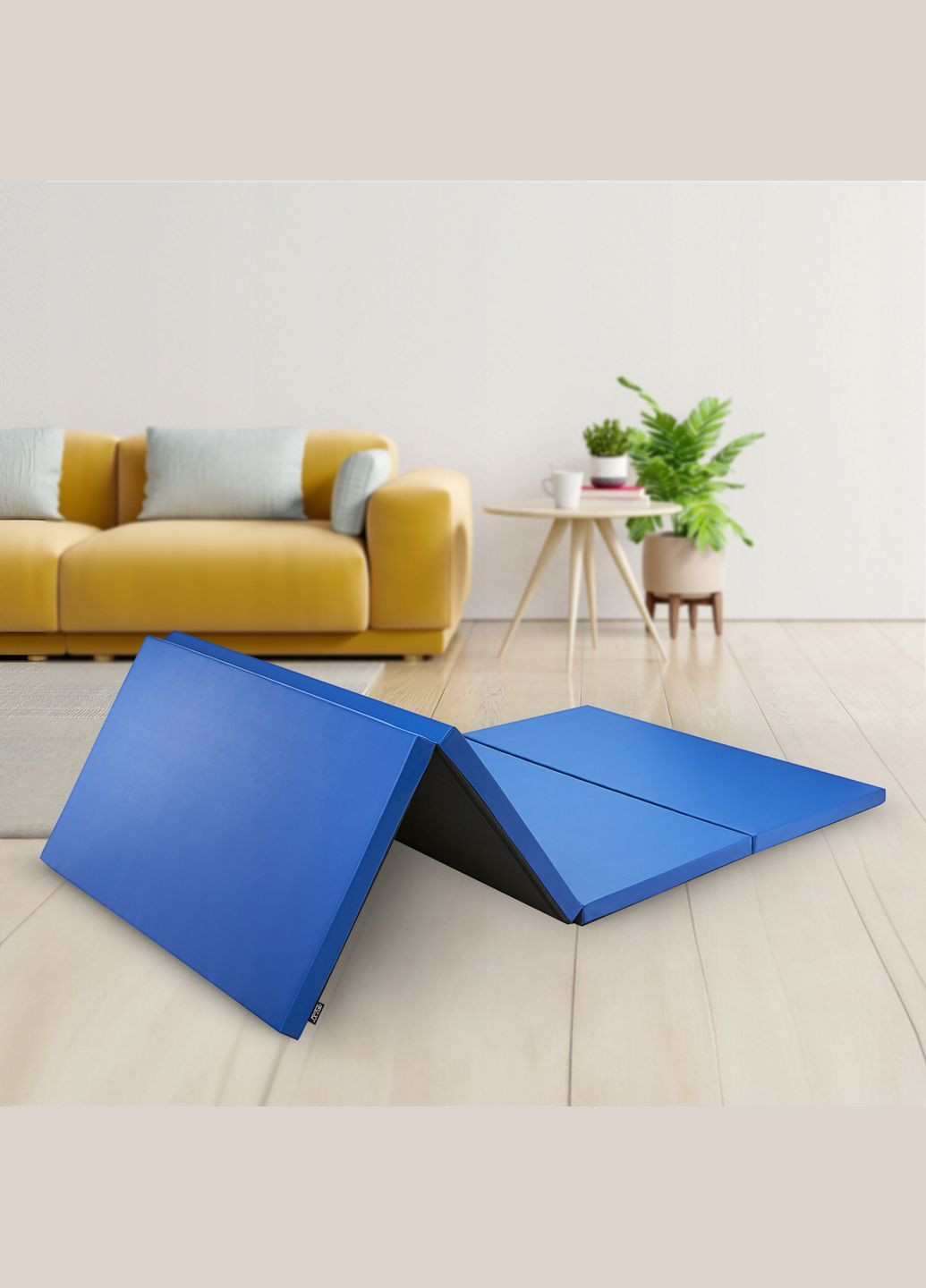 Мат гимнастический складной XL 240 x 120 x 5 см Blue (P-5907739319715) 4FIZJO (322141209)