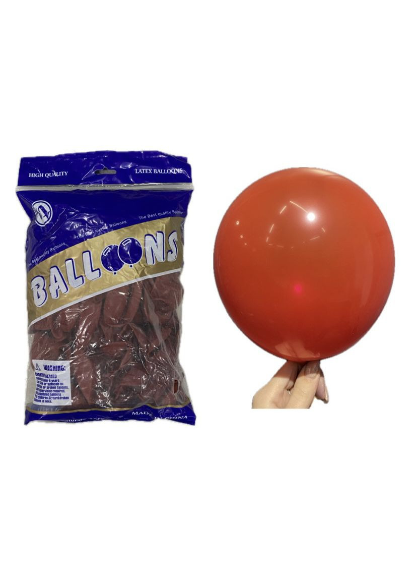 Повітряні латексні кулі світло-червоний 10 дюймів No Brand (345703796)