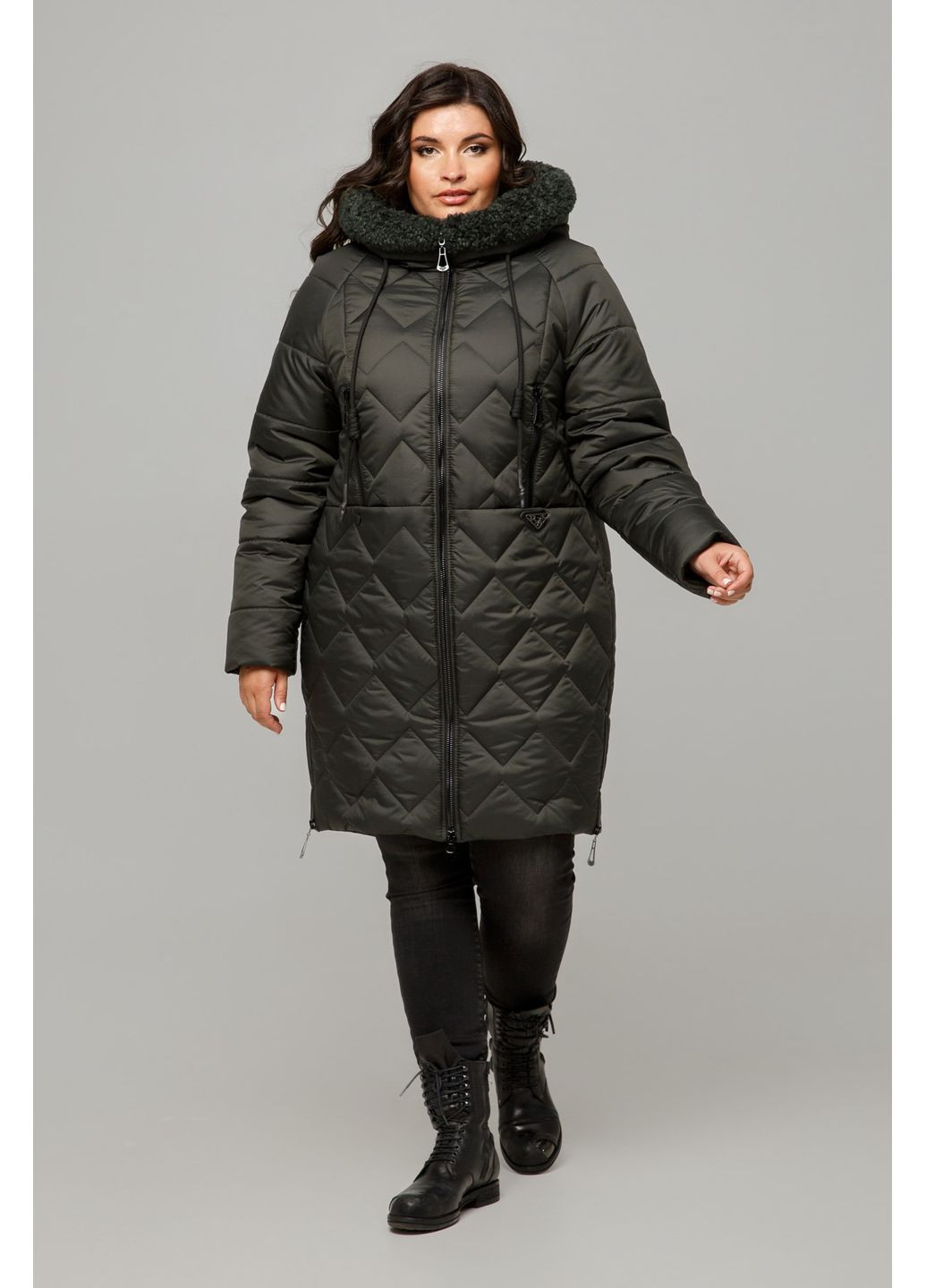 Зелена зимня куртка тоскана all posa (ap101655p) A'll Posa