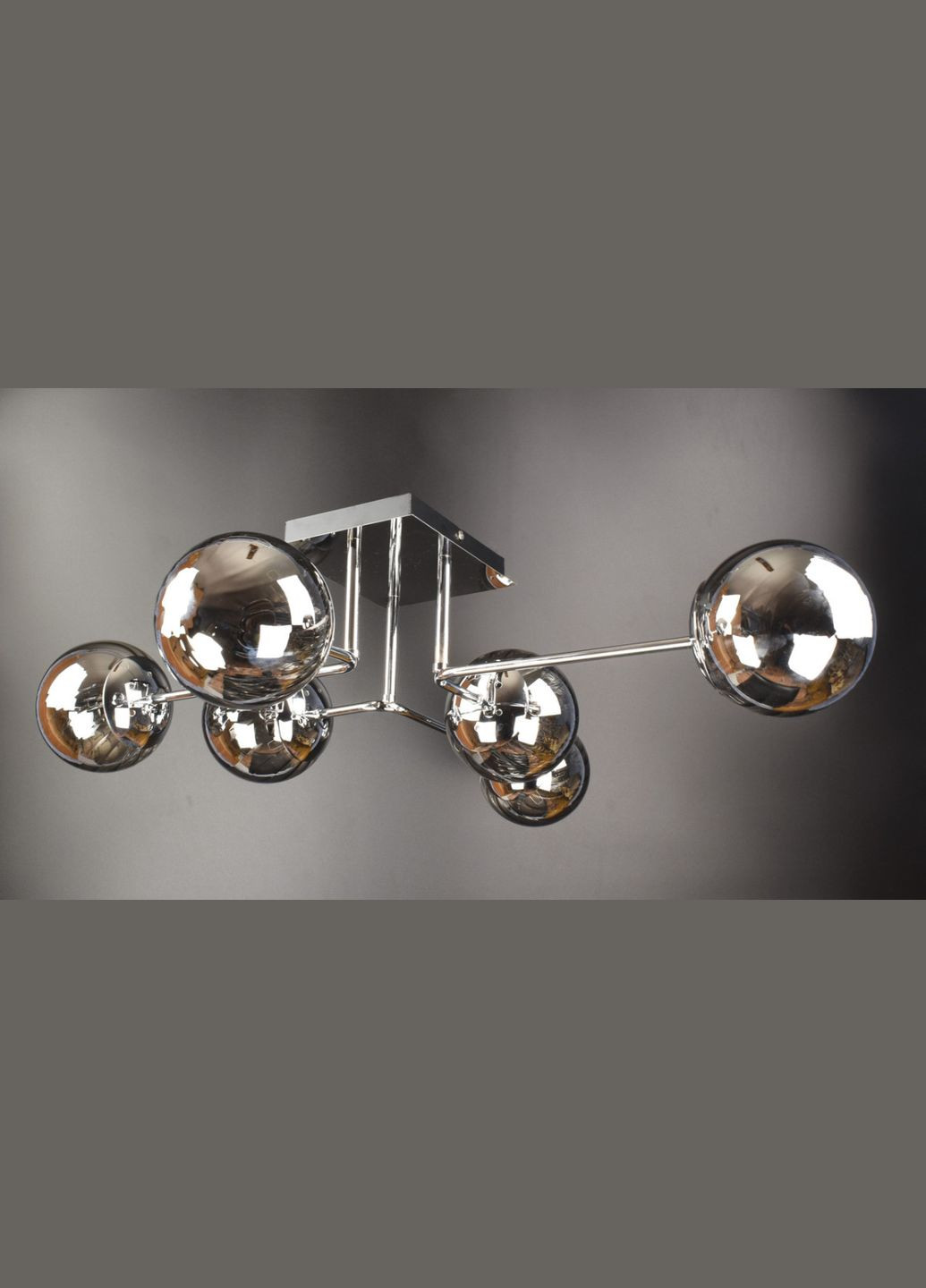 Потолочная люстра на 6 лампочек 25892 Хром 21х72х78 см. Sunnysky (364502107)