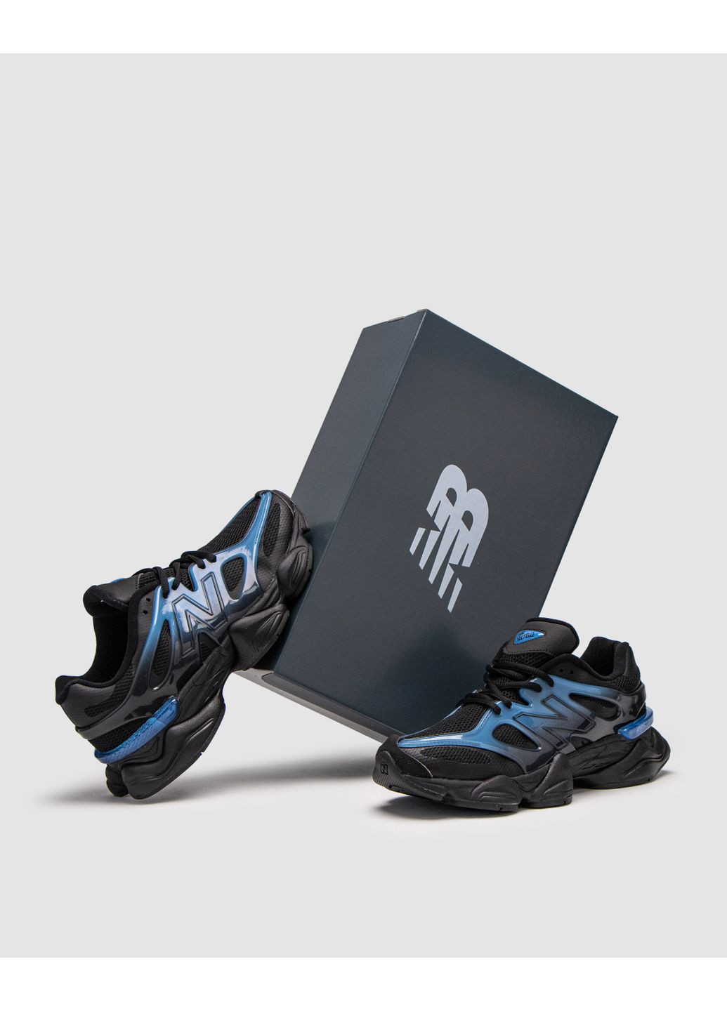 КРОСІВКИ ЖІНОЧІ NEW BALANCE 9060 BLUE BLACK НЬЮ БЕЛАНС 9060 No Brand чорні демісезони (368862387)