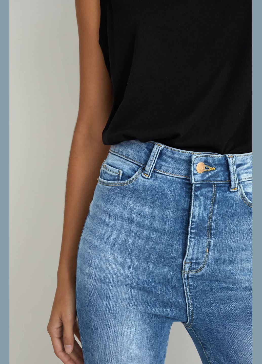 Широкие джинсы с высокой талией C&A - (296213629)