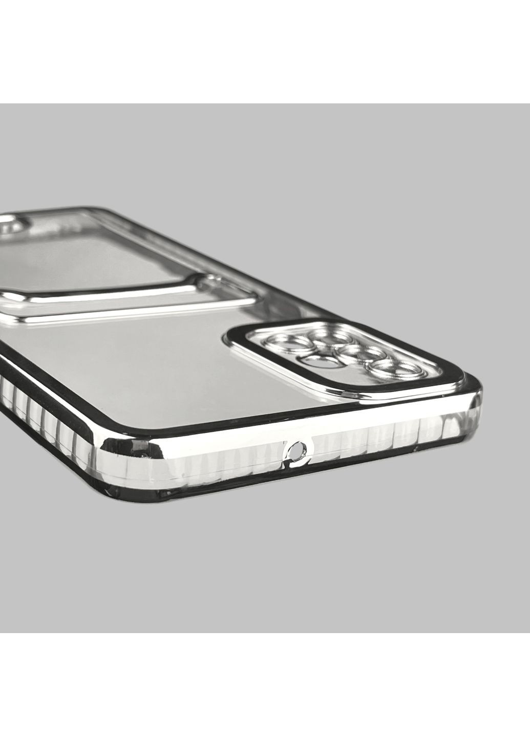 Чохол для Galaxy A51 (SM-A515F) зі срібною окантовкою з кишенькою для карток на самсунг а51 срібний Samsung (366020866)