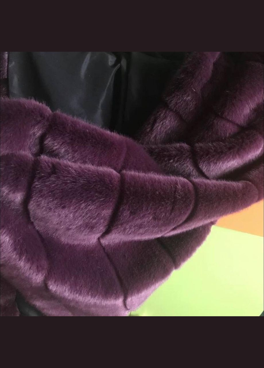 Шуба з норки, штучне хутро з капюшоном довга No Brand (308999833)