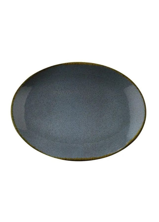 Блюдо овальное Colorx Kutahya Pearl CXOFD-36-KY-730-P-01 36 см синее No Brand (347229328)