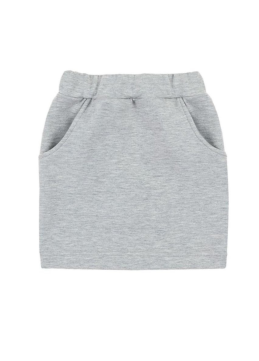 Серый демисезонный костюм для девочки бабочка (свитшот+юбка) интерлок жаккард серый юбочный Україна