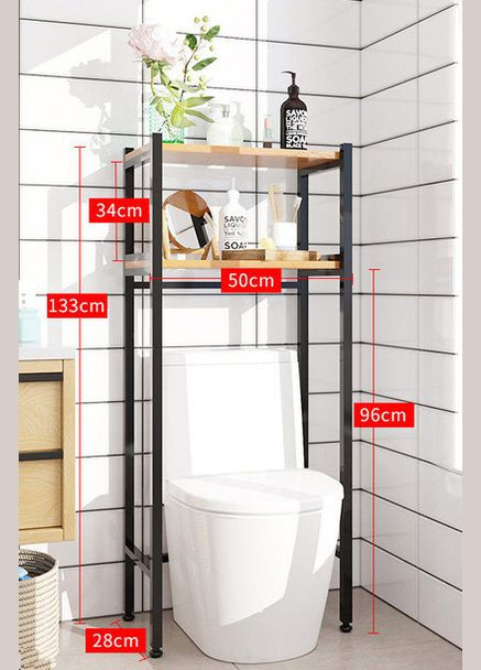 Стеллаж над унитазом из дерева Мафрак венге-бланже (СУТ-00061201) No Brand (328293665)