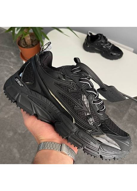 Чорні Осінні кросівки чоловічі і жіночі off-white be right back black | офф-вайт райт бек чорні No Brand