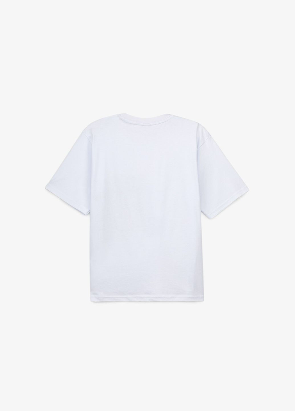 Белая летняя футболка с принтом для мальчика 2525 152 см белый shop (2000990888808) DENIZ