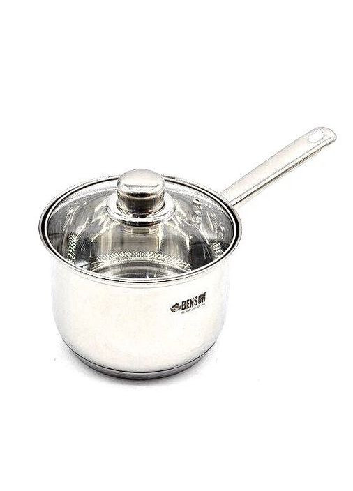 Набор посуды из нержавеющей стали, 12 предметов (кастрюли, сковорода) Benson BN-208 (369719264)