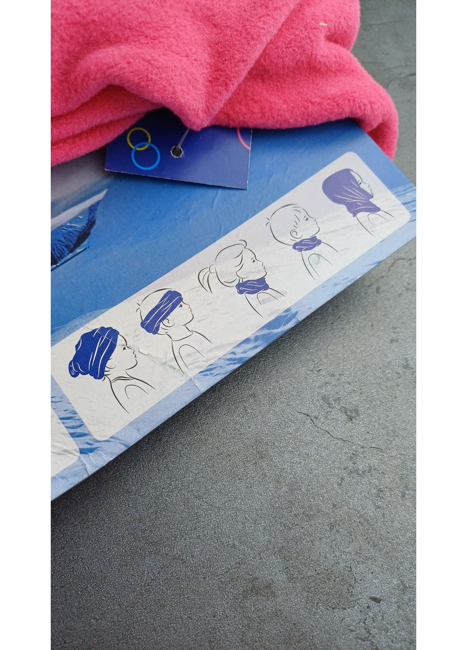 Бафф снуд шарф фирменный флис флисовый малиновый+ Lupilu (369175722)