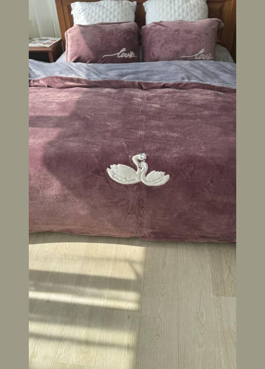 Постельное белье велюр мягкое Евро No Brand (308754456)