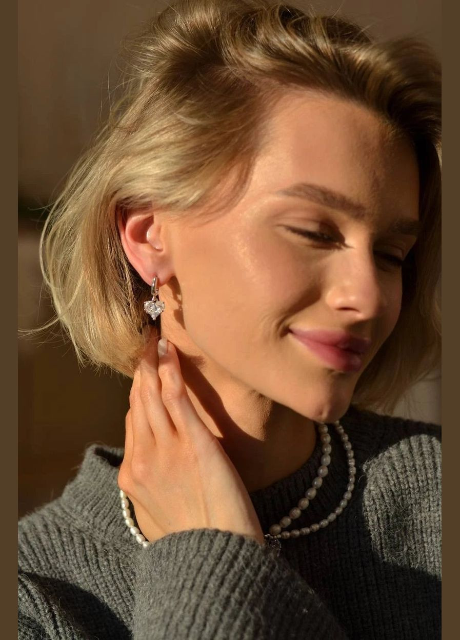 Серьги "White Silver" Le'Perle (329751095)