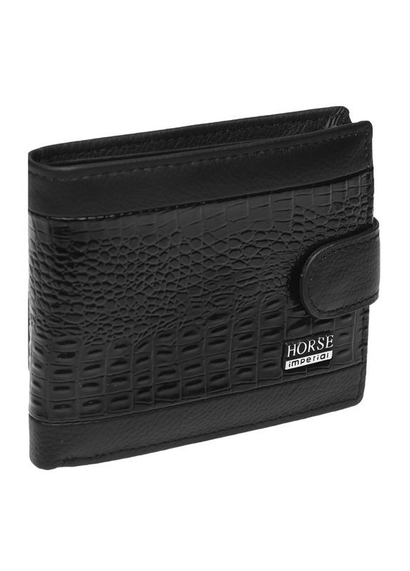 Мужской кожаный кошелек K1к023-1-black Horse Imperial (322189637)
