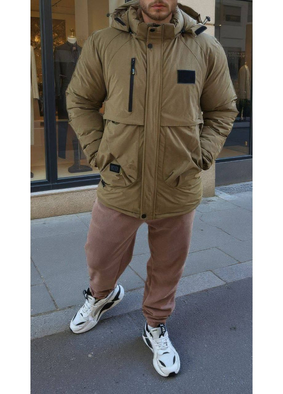 Оливкова (хакі) куртка No Brand