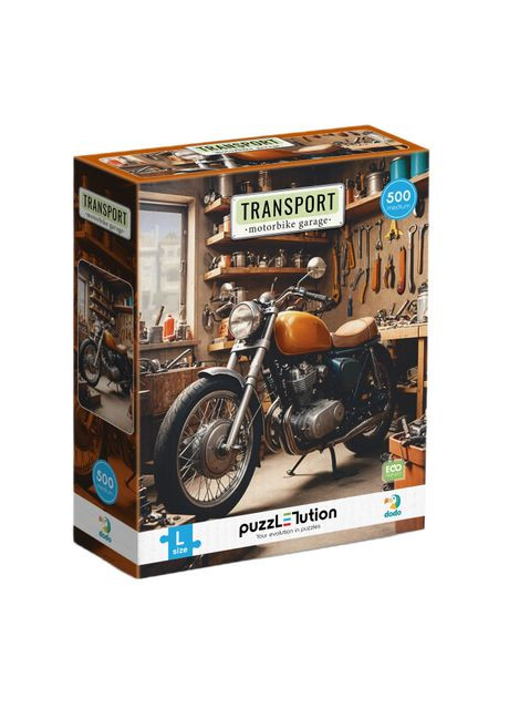 Пазл Transport Medium-L Мотоциклетный гараж 500 частей (300651) Dodo (367057891)
