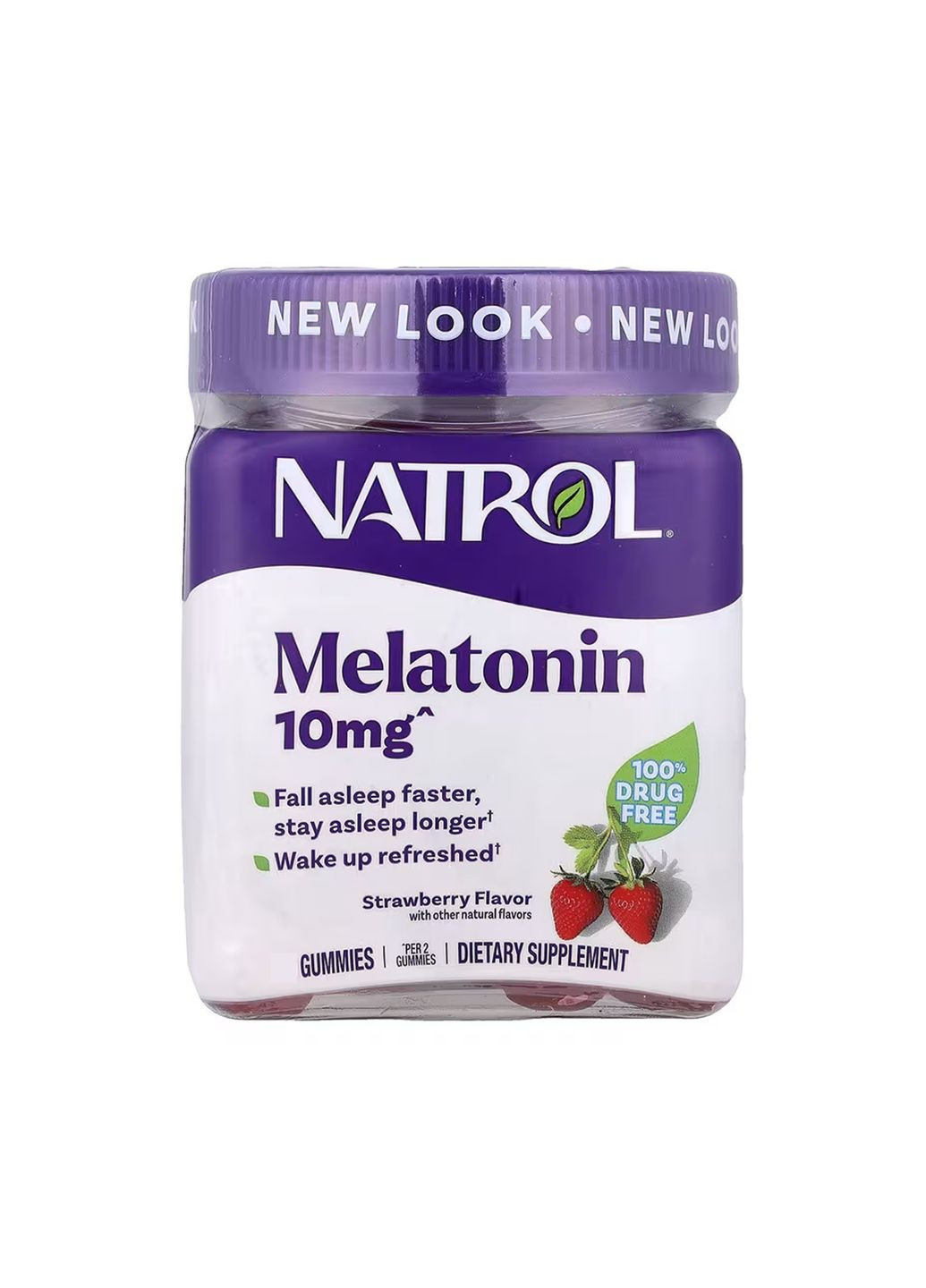 Мелатонін 10мг 60 жувальних цукерок Sleep Gummies для покращення сну без ліків натуральний Natrol (368980043)