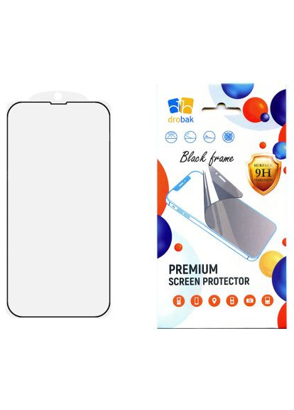 Скло захисне Apple iPhone 15 Pro Max (Black) (292907) Drobak Apple iPhone 15 Pro Max (Black) (366522684)