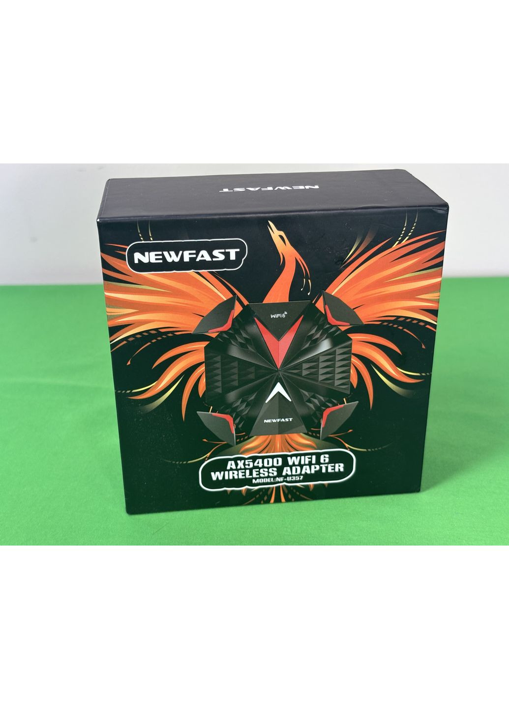 Адаптер, мережева карта Wi-Fi Newfast NF-U357 AX5400 Wi-Fi6E, тридіапазонний, USB, 4 антени Atak (351371513)