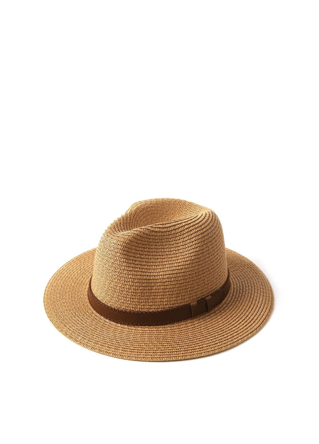 Шляпа федора мужская бумага бежевая BAY 842-985 LuckyLOOK 842-985м (289478383)